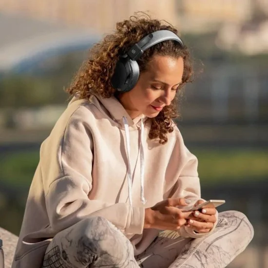 Porodo Soundtec Onyx Sonic Wireless Headphone - Black